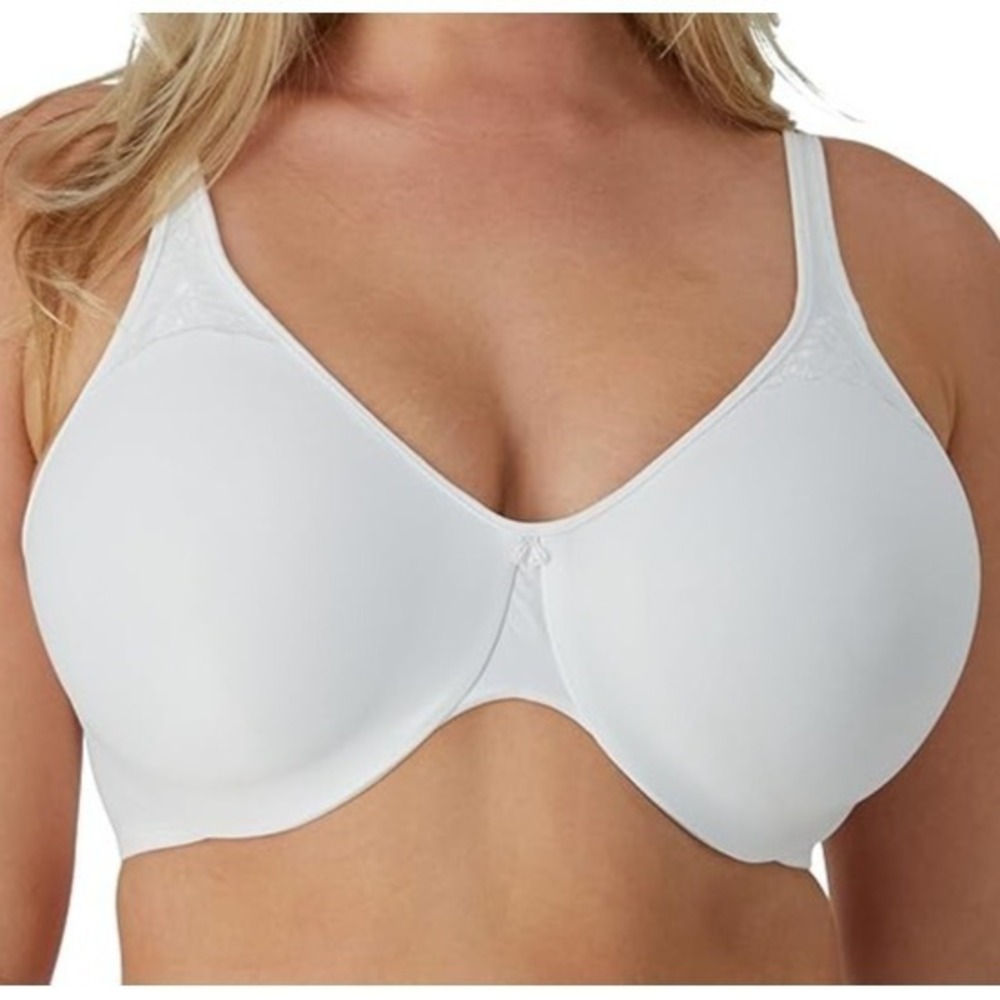 40DD Bali DF3385 Passion for Comfort Minimizer Seamless Cups Underwire Bra White